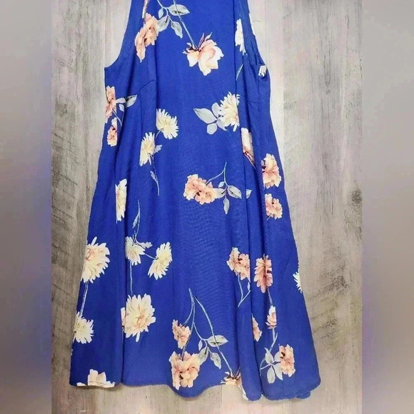 LULUS Halter Neck Floral Print Sleeveless Mini Dress Size S - Picture 7 of 10